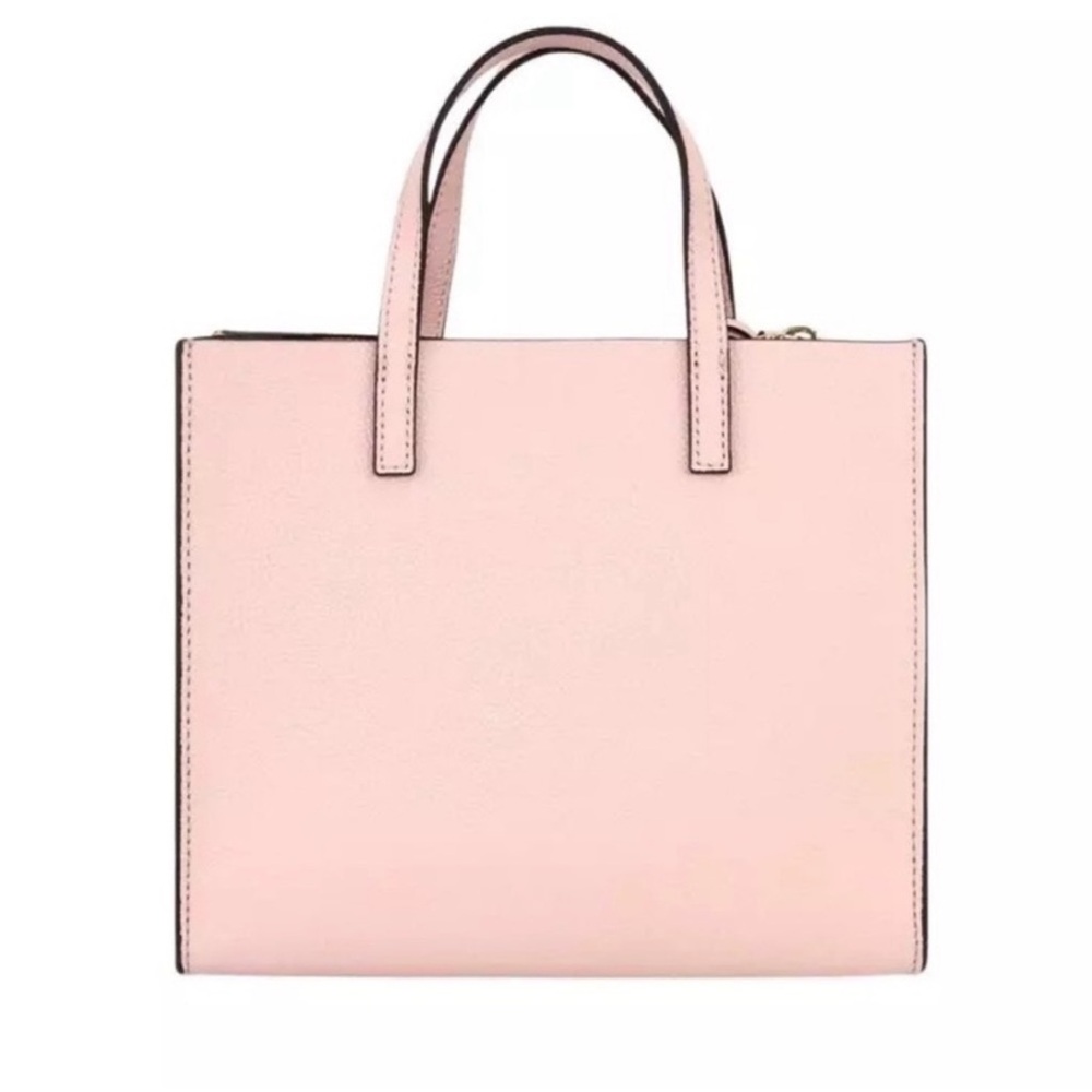 New! MARC JACOBS Mini Grind Leather Tote Crossbody Bag in Peach Whip Pink - Picture 3 of 12